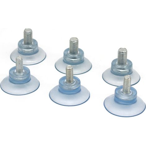 8 ventouses à vis M8, bouchons à écrou de 8 cm, ventouses à écrou tubulaires, écrous avec ventouses, patins pour pieds de meubles, puissance d'aspiration. (1/4)