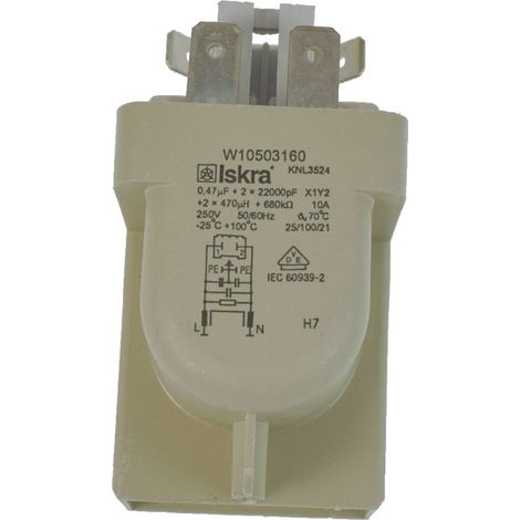 Interf.filter for Whirlpool/Maytag Washing Machines (1/2)