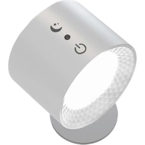 Lampe LED rechargeable USB avec télécommande, 3 températures de couleur RGB, 7 couleurs, rotation à 360°, installation magnétique B (1/4)