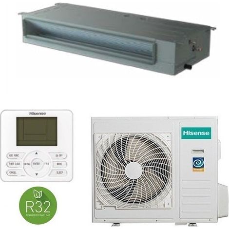 Hisense – Climatiseur gainable 5 kW ADT52UX4RSCL7 – Silencieux 33 dB(A) – Classe A++ – R32 – Unité intérieure ultra-plate 19 cm