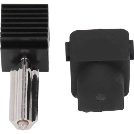 Kit de tête d'impression 3D pour mini-tête d'impression A1 : buse détachable en acier inoxydable de 0,4 mm avec manchon en silicone.