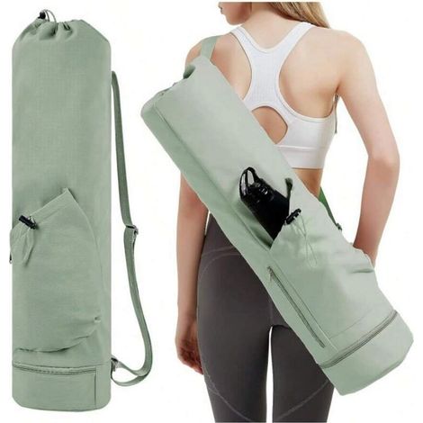Sac De Transport Pour Tapis De Yoga - Poche Bouteille Eau - Compartiment Etanche - Multifonctionnel - 1 Pièce (1/5)