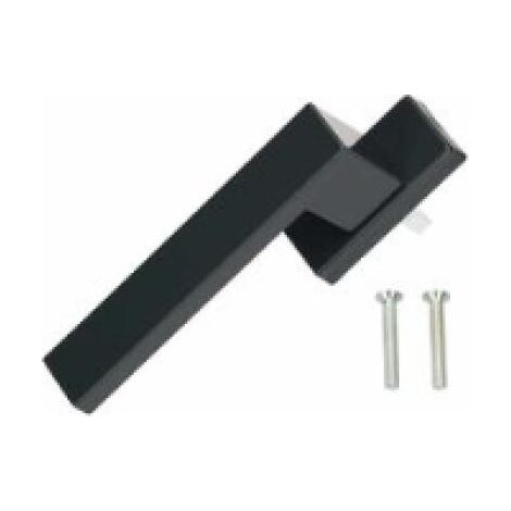 Poignée de fenêtre en aluminium gris laqué RAL 7016 – Longueur totale 150mm – Compatible fenêtres bois et PVC – Installation simple