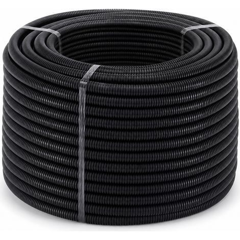 Gaine Annelée Fendue 100 m pour Faisceau Auto Noire (1/5)