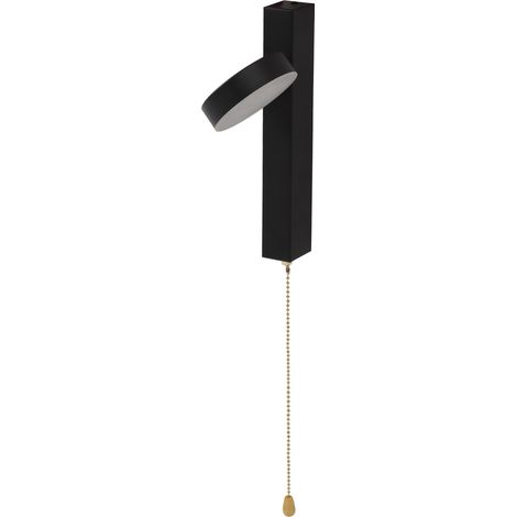 Luminaire mural LED 3 modes de couleur, style moderne, interrupteur à chaînette en aluminium, applique murale pour chambre et escalier, 85-265V