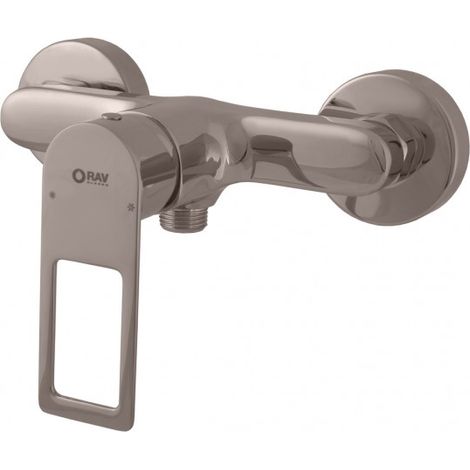 Mitigeur douche NIL en laiton métal gris poli-Gris-Gris-- (1/2)