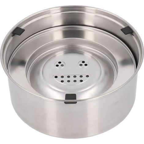 Gamelle Eau Chien Acier Inoxydable 304 Anti-Renversement 3L Avec Plateau Flottant Pour Grands Chiens (1/5)