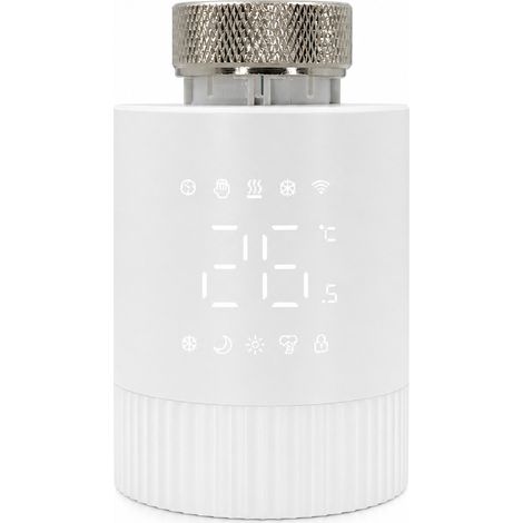 Tête Thermostatique Intelligente Zigbee TRV006 pour Radiateur avec Contrôle à Distance (1/5)