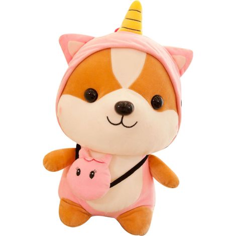 Écureuil en peluche rose, mignon et délicat, idéal pour les enfants et les adultes. Décoration pour la maison. (1/5)