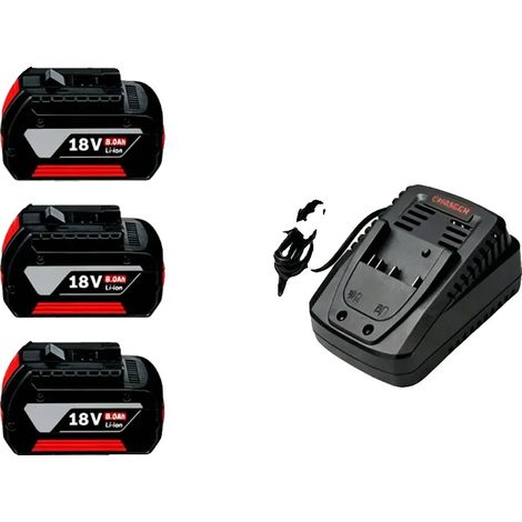 Batterie Lithium Ion, 18V, Capacité 8000mAh, 3PCS-chargeur, 18V-a (1/2)