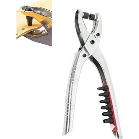 TrAdE Shop Traesio - Pinza Perforatrice Punzonatrice 6 Misure Per Bucare Cinture Borse 92864 -