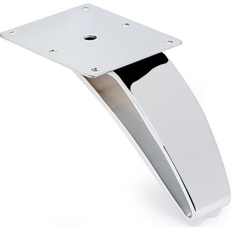 Q&Q pata metal slot h105 cromo , La pata metálica Slot es ideal para sofás y muebles, fabricada en metal duradero, con un acabado en cromo y una altura de 10