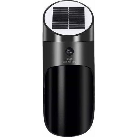 DBBEGK Lampe Solaire Extérieur avec Détecteur de Mouvement, Sans Fil Applique Solaire Imperméable, 120°Grand Angle 4 M Détection éclairage de Sécurité D'extérieur pour Porte D'entrée, Cour, Garage-Noi (1/4)