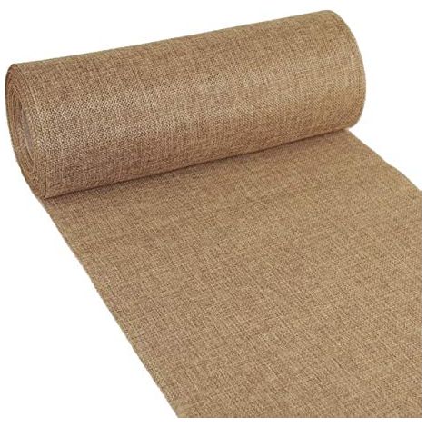 Chemin de Table Shabby Chic en Aspect Lin – 300 mm – 15 m – Col. 21 Cocos Marron – 69–300–15–21
