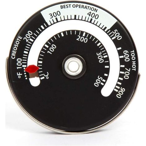 Magnetofen, Holzofenthermometer, Schornsteintemperaturmesser, Abgasrohrmessgerät, Holzofen, Grill (1/5)