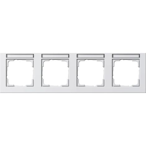 Gira Marco embellecedor 4f horiz. BSF Gira E2 Blanco puro [109429], 1094 29
