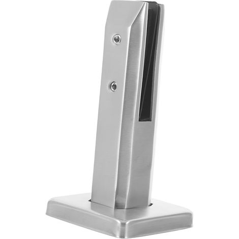 Pince à Verre Résistante la Rouille en Acier Inoxydable, Fixation Réglable Argenté pour Verre pour Rampe D'escalier Intérieure et Étagère Argenté, Protection Antirouille, Installation Simple, Usage M (1/5)