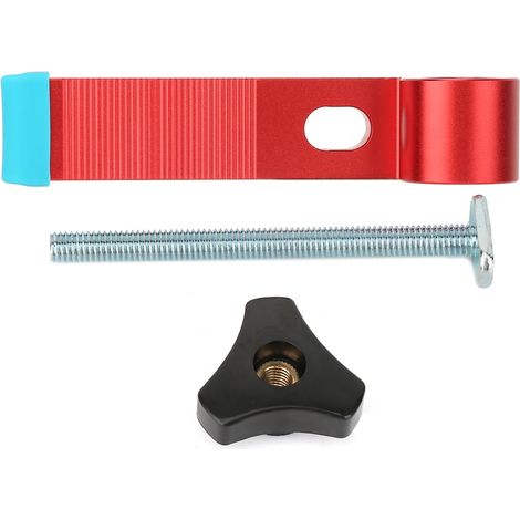 Guide de positionnement en bois B Type pour glissière T - Butée coulissante d'établi, limiteur de perçage, pince de menuiserie (1/5)