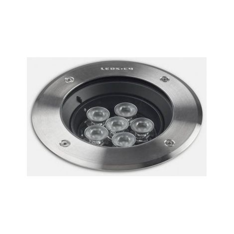 Leds-C4 Gea - Extérieur à LED encastré au sol en acier inoxydable poli 8.5cm 240lm 29deg. 3000K IP67