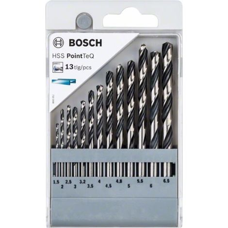 Set de brocas helicoidales HSS PointTeQ, 13 unidades, de 1,5 - 6,5 mm
