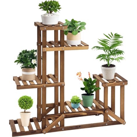 Étagère à plantes de haute qualité, fabriquée avec des matériaux durables pour une utilisation longue durée. Ce modèle est parfait pour organiser et exposer vos plantes d'intérieur et d'extérieur, ... (1/5)