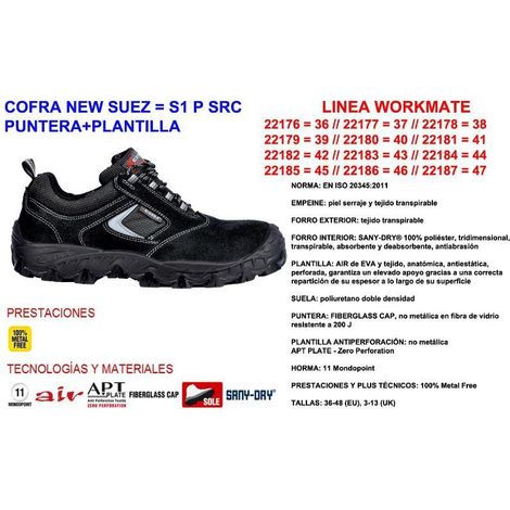 cofra zapatilla new suez nº36   s1 p src   puntera+plantilla
