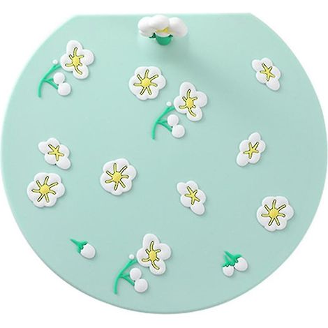 Tapis anti-odeurs pour siphon de sol, couvercle de siphon de sol en silicone flexible, récupérateur de cheveux multifonctionnel (1/5)