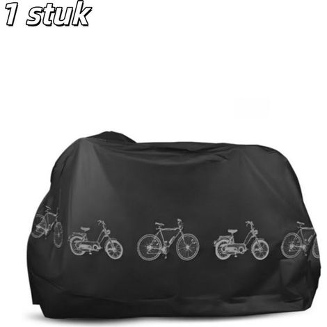 Housse de vélo universelle imperméable – Protection anti-poussière et anti-UV pour intérieur et extérieur – Protège contre pluie, soleil, vent et neige – Noir (1/5)