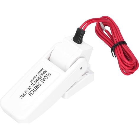 Interrupteur à flotteur automatique pour bateau avec alimentation CC 12 V/24 V/32 V, plage de capteur de niveau d'eau de 19 mm à 51 mm ON/OFF automatique (1/5)