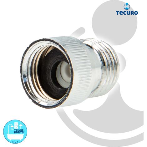 tecuro Universal Rückflussverhinderer 1/2 Zoll - zur Montage an Wannen- und Brausearmaturen (1/4)