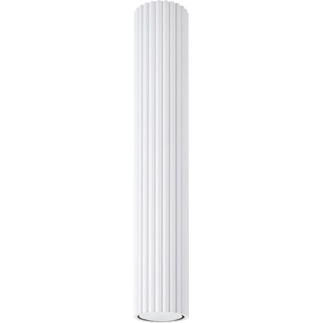 Spot Lampe Decke Aufputz Aluminium GU10 D: 6,5 cm rund Weiß Modern Deckenleuchte (1/5)