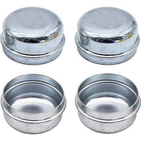 4 pièces de caches de moyeu de roue pour remorque, couvercle anti-poussière adapté pour remorque utilitaire, bateau de pêche, voilier, 5 cm (2 pouces) (1/4)