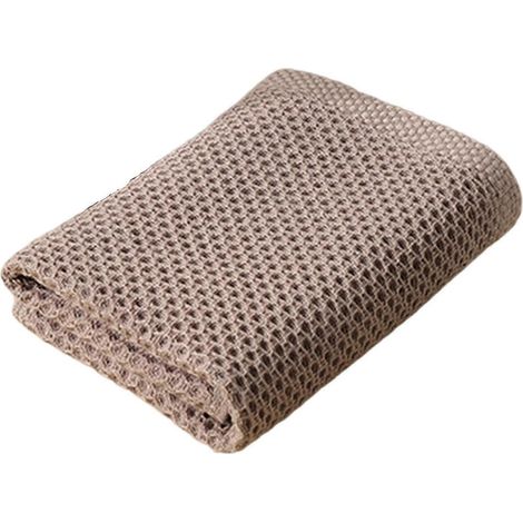 Chiffon de nettoyage 34x34cm Doux, absorbant, séchage rapide, réutilisable, torchon pour appareils électroménagers, casseroles, meubles, vaisselle-light coffee