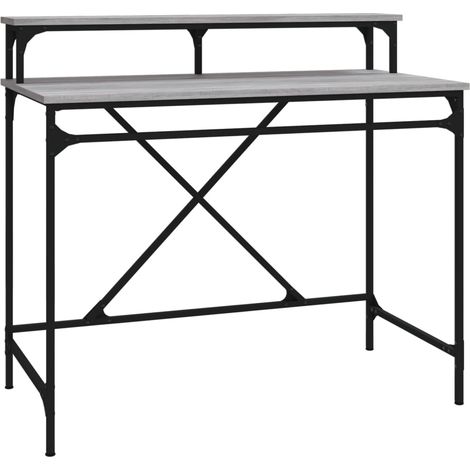 Maison Exclusive - Schreibtisch Grau Sonoma 100x50x90 cm Holzwerk
