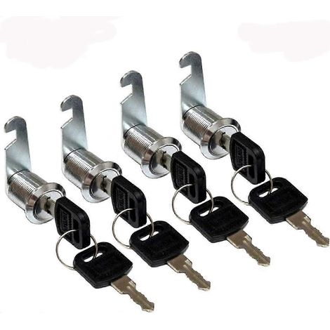 Lot de 4 cadenas à cylindre combiné, serrure de porte d'armoire, cadenas à came combinés pour boîte aux lettres (1/5)