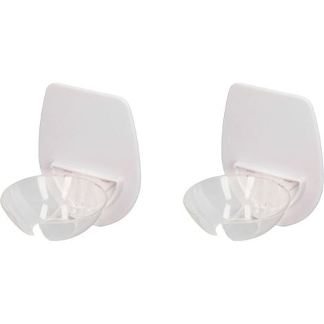 2 Pièces Porte-verre à Vin en Plastique, Ventouse de Bain en Verre à Vin pour Bière Vin, Porte-gobelet à Vin Mural Portable, Porte-boisson pour Douche, Salle de Bain, Porte-gobelet Romant (1/5)