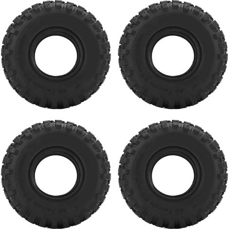 Lot de 4 pneus caoutchouc RC 2,2 pouces amortisseurs universels roues crawler pour voitures Traxxas (1/5)