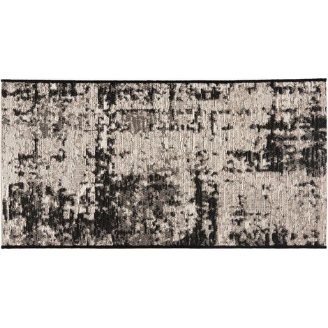 Tapis de Passage Intérieur et Extérieur Noir 60 x 110 cm en Polypropylène - PANGIVO (1/3)