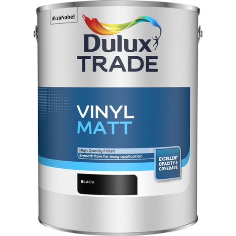 Dulux Trade Vinyl Matt - Black - 5L