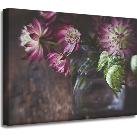 Leinwanddruck Botanik Blumen in einer Vase 40x30cm Blumenstrauß