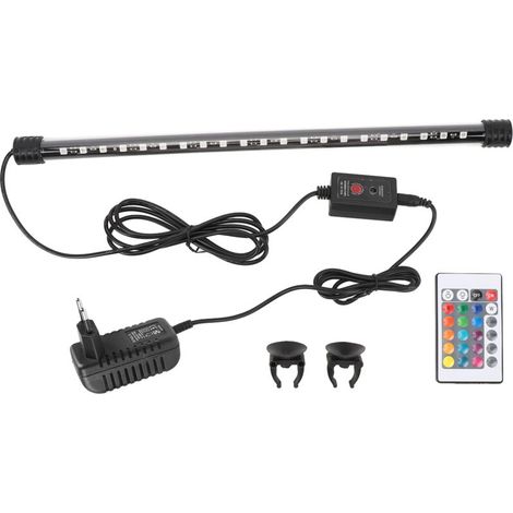 Luce LED ad alta luminosità per acquario con diverse modalità, luce subacquea per pesci con telecomando, spina europea, 48 cm, diverse modalità (1/5)