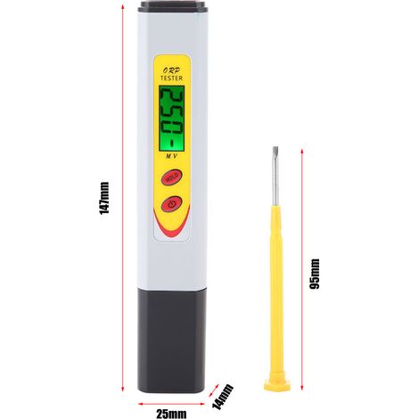 ORP-969 – Redox-Tester (ORP-Negativpotential-Stift) – Tragbarer Wasserqualitätstester – Batterie nicht enthalten (1/5)