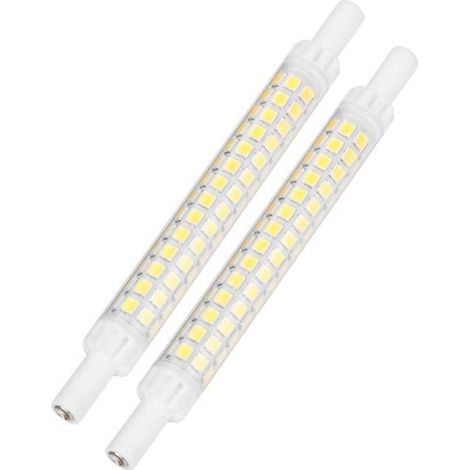 Ampoule R7S - Fafeicy - 98LED - Dimmable - 118mm - Blanc chaud (1/4)