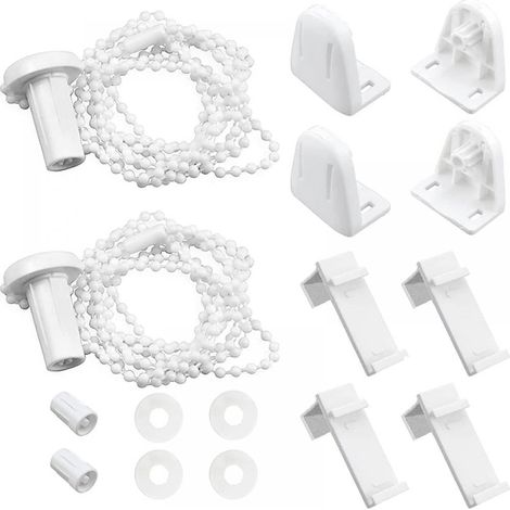 Longziming – Lot de 2 mécanismes de fixation pour store enrouleur 17mm – PVC haute résistance – Installation sans perçage – Accessoires compatibles (1/5)