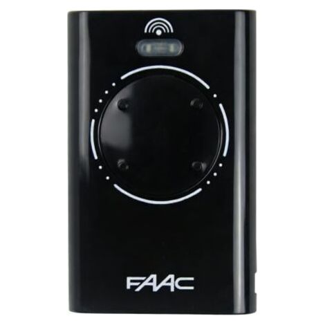 Télécommande Copiable Compatible FAAC XT4 433 Noir - Portail Automatique Garage (1/4)