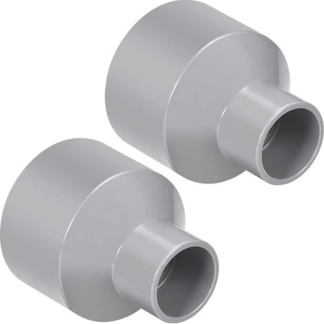 2 PCS 63mm x 32mm PVC Réduction Couplage DWV Tuyau Raccord Gris (1/5)