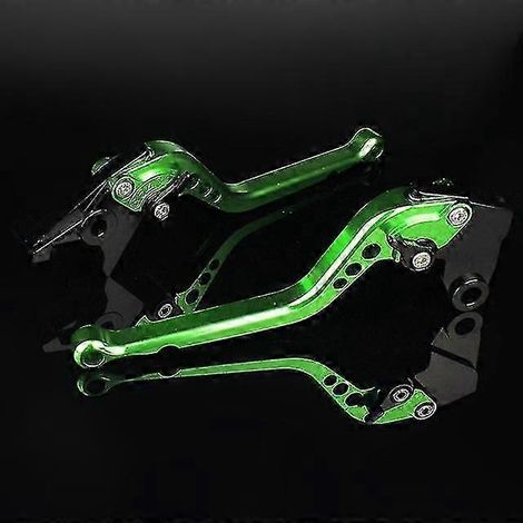 Leviers de frein et d'embrayage 3D pour moto CBR900RR (1993-1999) - Accessoires inclus (levier de frein long vert). (1/5)