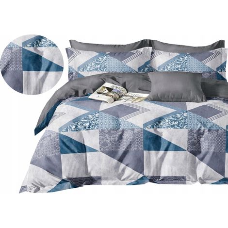 Parure de lit en flanelle chaude 200x220 + 3 taies d'oreiller carrées polonaises (1/5)