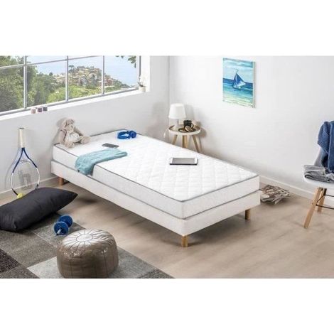 Matratze 90x190 cm - Schaum - Fest 14 cm - 5 Komfortzonen - DEKO DREAM Hahtuva (1/5)