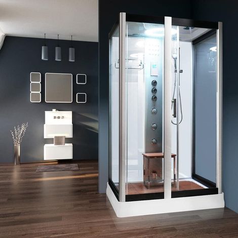 Vidalux Serenity Steam Shower 1200 x 900-White